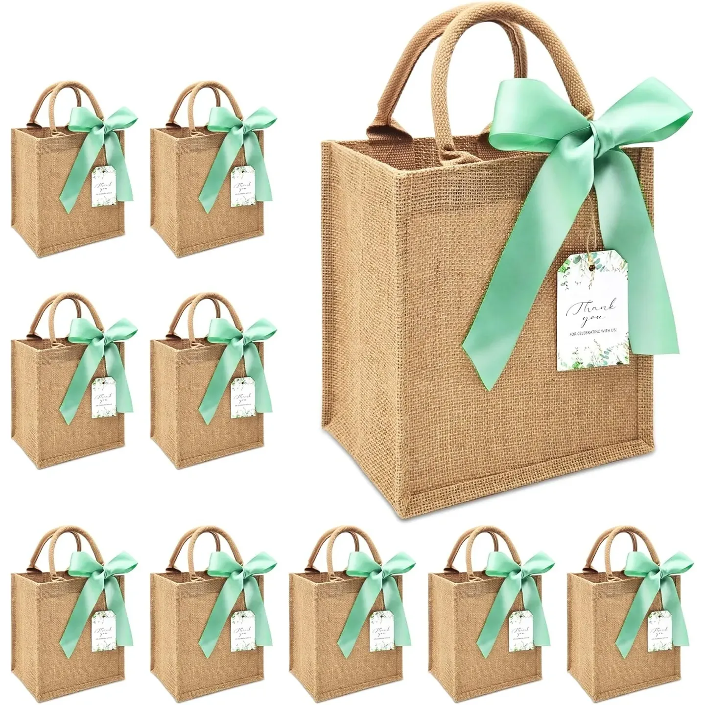 Burlap Gift Bags For Wedding Welcome Bachelorette Beach Bridesmaid