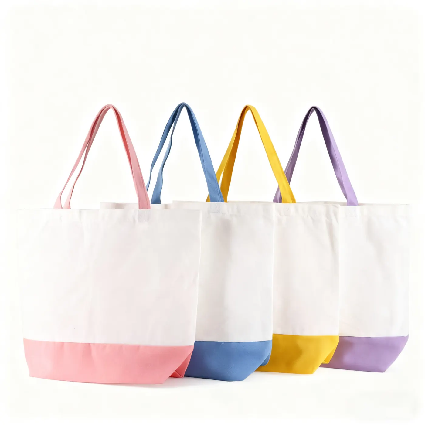 Canvas White Large Foldable Tote Bag For Women Travel Outdoor