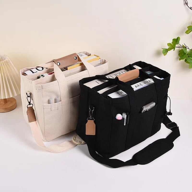 Cross Border Portable Canvas Bag Multi Functional Baby And Mother