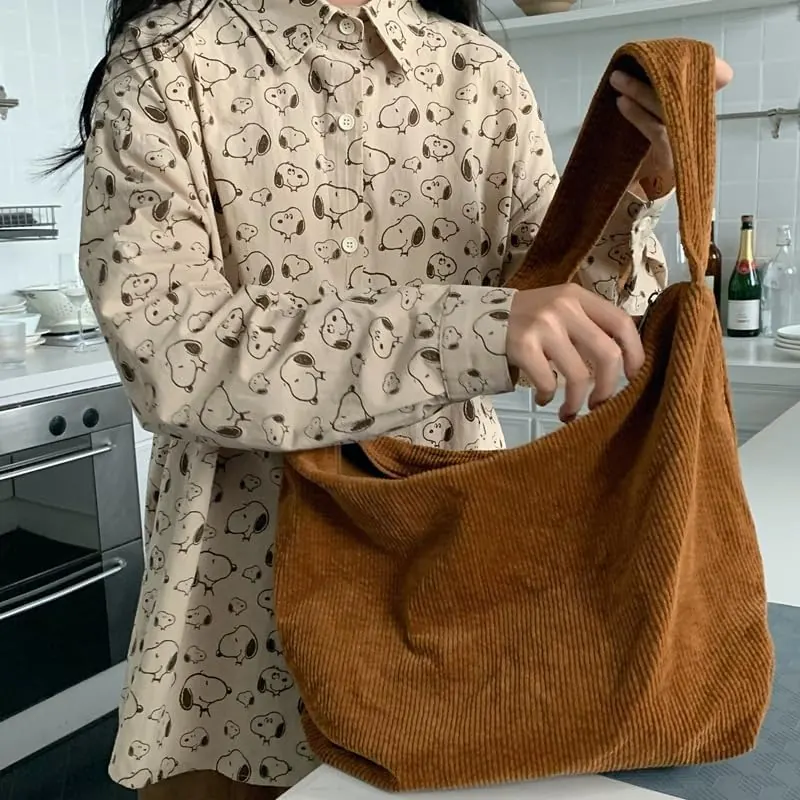 Customization Hand Held Shopping Bag Ladies Vintage Tote Casual Shoulder