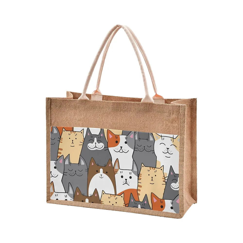 Eco Friendly Reusable Shopping Travel Grocery Bag Custom Logo Printed