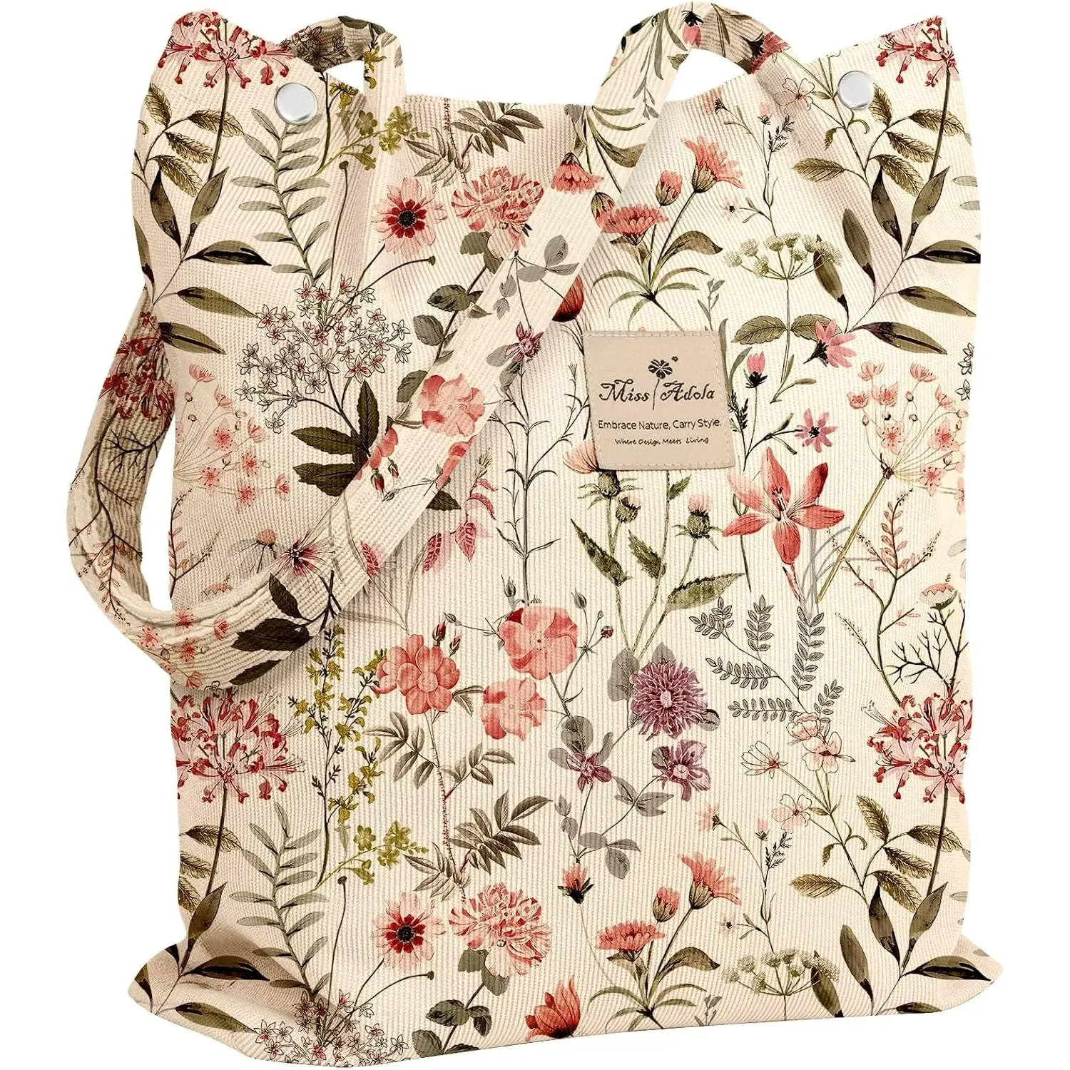Fashion Corduroy Single Shoulder Bag For Women Korean Student Canvas