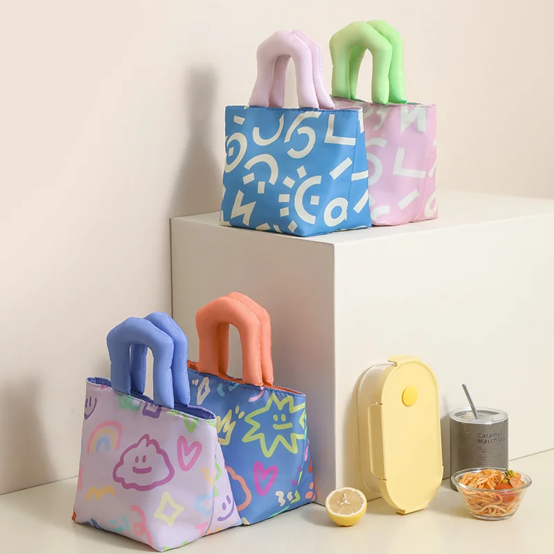 Hot Selling Thick Handled Lunch Box Bag For Keeping Warm