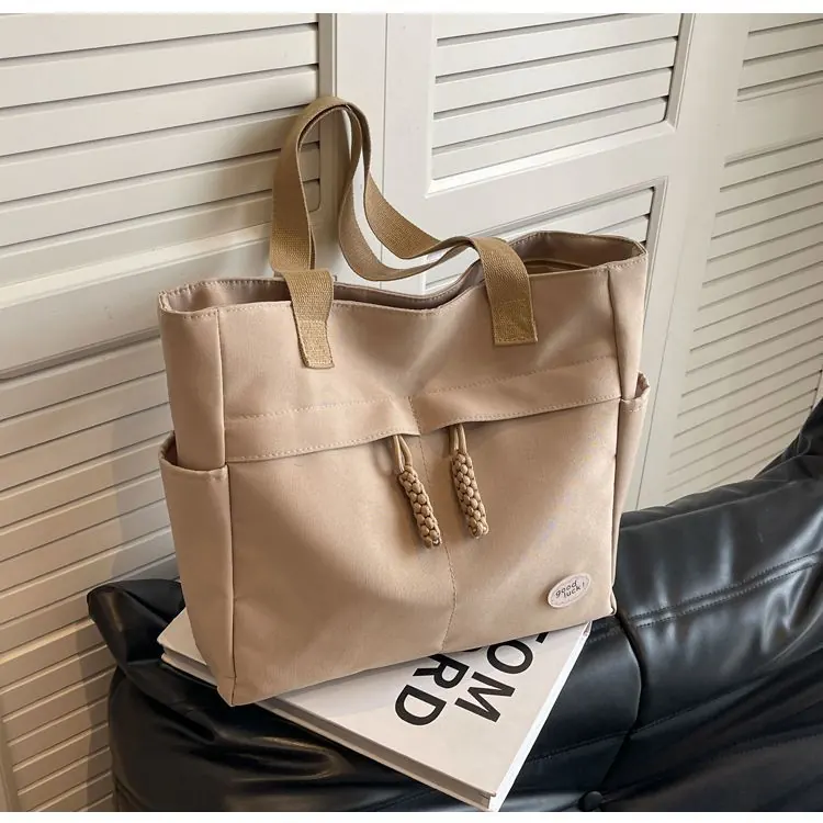 Japanese Style Tote Bag With Large Capacity Casual And Artistic