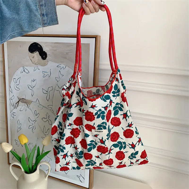 Korean Style Summer Large Capacity Hand Held Shoulder Bag