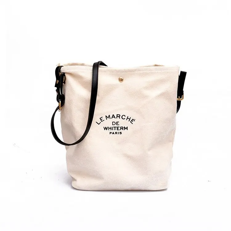 Luxury Eco Friendly Women Tote Shoulder Bag Custom Logo Printed