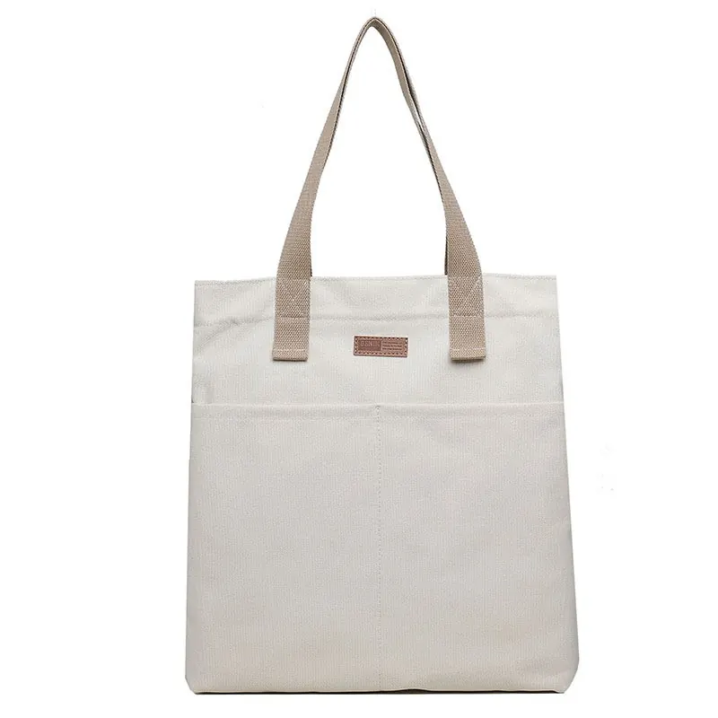 Recycled Promote Factory Canvas Bag Large Capacity Advanced Sense Tote