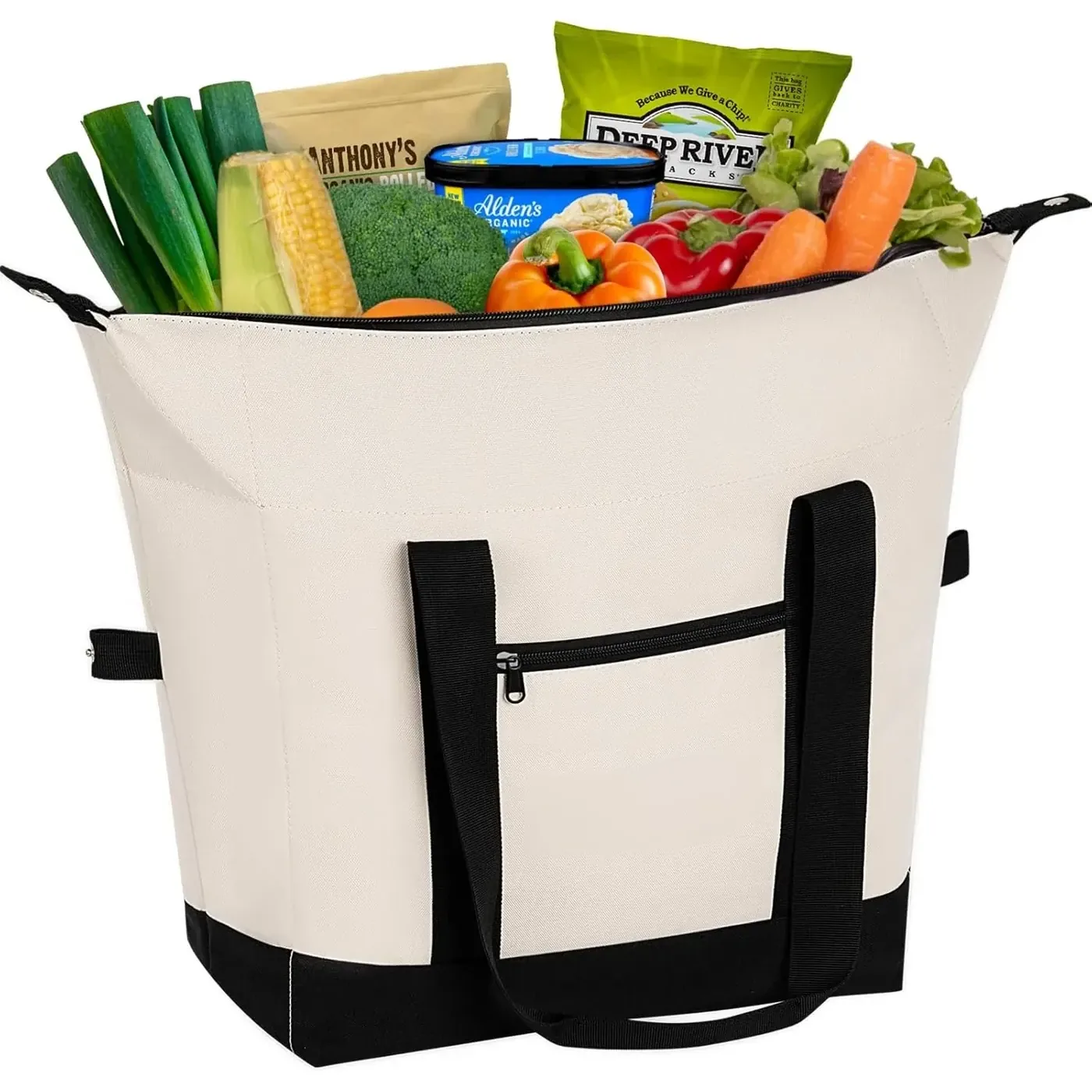 Reusable Eco Friendly Insulated Cooler Bag Collapsible Leak Proof Portable