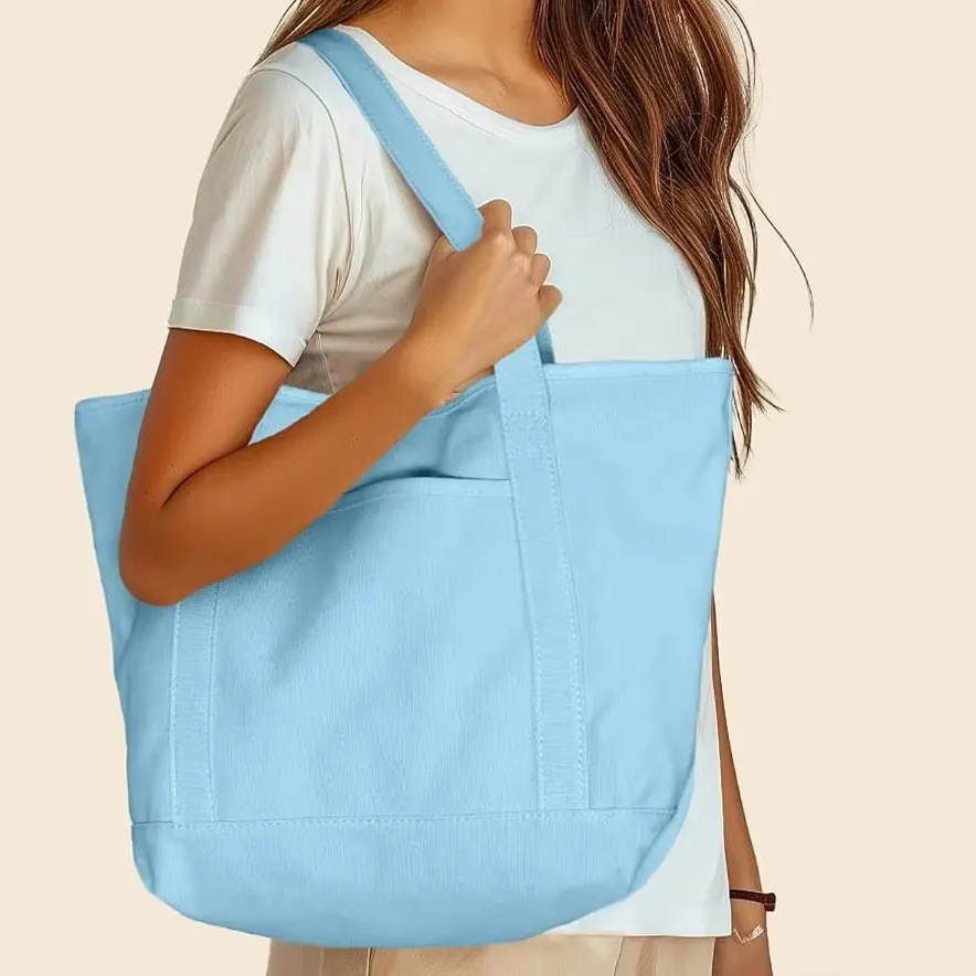 Tote Bag Plain Custom Print Logo Cheap Reusable Shopping Bags