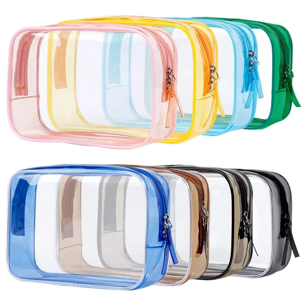 Transparent Pvc Bags Travel Organizer Clear Makeup Bag Beautician Cosmetic