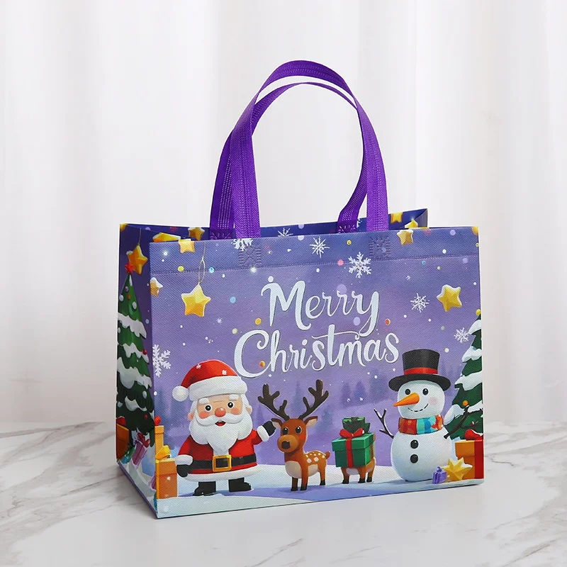 Travel Large Capacity Reusable Non Woven Shopping Bags With Handles